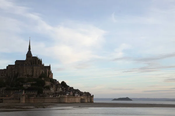 Vue Imprenable Sur Mont Michael France Crépuscule — Photo