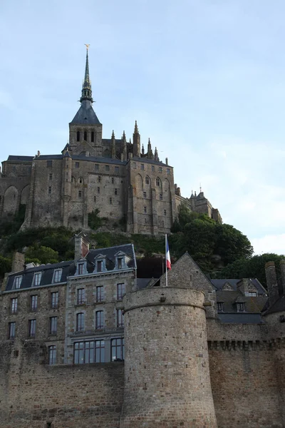 Increíbles Vistas Del Mont Michael Francia Atardecer — Foto de Stock