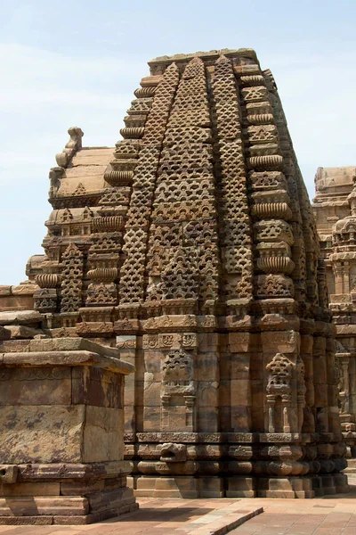 Nähere Ansicht Des Kaschi Viswanatha Tempels Pattadakal Bagalkot Distrikt Von — Stockfoto