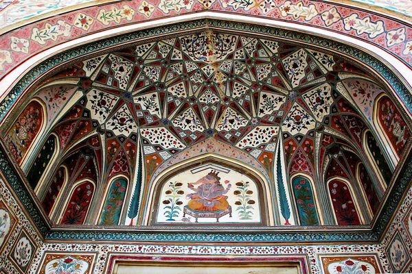 Ganesh pol, Amer Palace, Jaipur — Zdjęcie stockowe