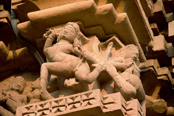 Sculpture w: Jain Temple, Khajuraho — Zdjęcie stockowe