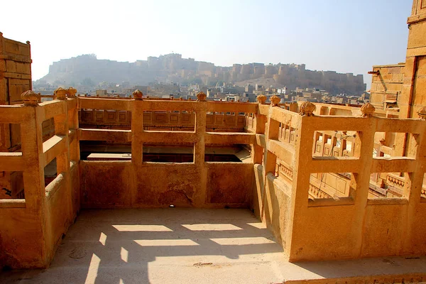 Vista Distante Jaisalmer Fort — Fotografia de Stock