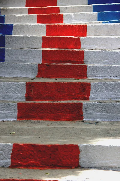 Пофарбовані кам'яні сходи, Рагірі — стокове фото