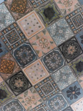 renkli çini mozaik arka plan