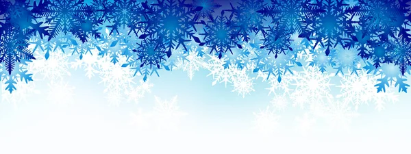 Χειμώνα Υπόβαθρο Νιφάδες Χιονιού Εικονογράφηση Φορέας — Διανυσματικό Αρχείο