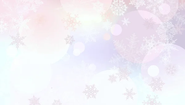 Зимний Фон Снежинки Векторная Иллюстрация — стоковый вектор