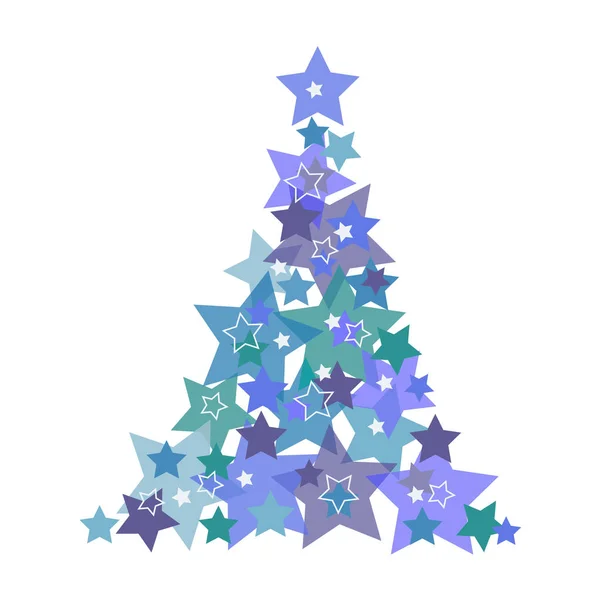 圣诞背景 抽象树 — 图库矢量图片