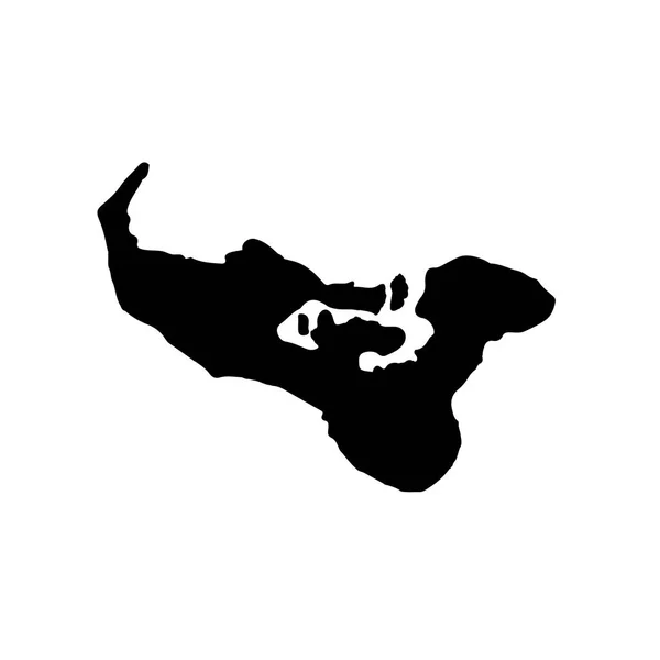 Carte Vectorielle Tonga Illustration Vectorielle Isolée Noir Sur Fond Blanc — Image vectorielle