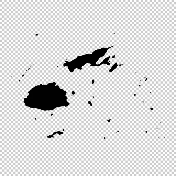 Vektorová Mapa Fidži Izolované Vektorové Ilustrace Černá Bílém Pozadí Obrázek — Stockový vektor