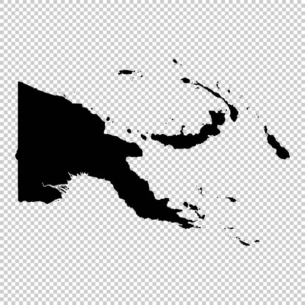 矢量地图几内亚 孤立的矢量插图 黑色的白色背景 Eps — 图库矢量图片