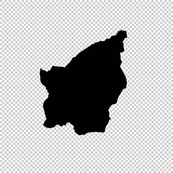 Вектор Карту Сан Марино Ізольована Векторні Ілюстрації Чорний Білому Тлі — стоковий вектор