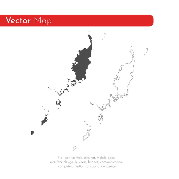 Vektor Karta Palau Isolerade Vektor Illustration Svart Vit Bakgrund Eps — Stockfoto