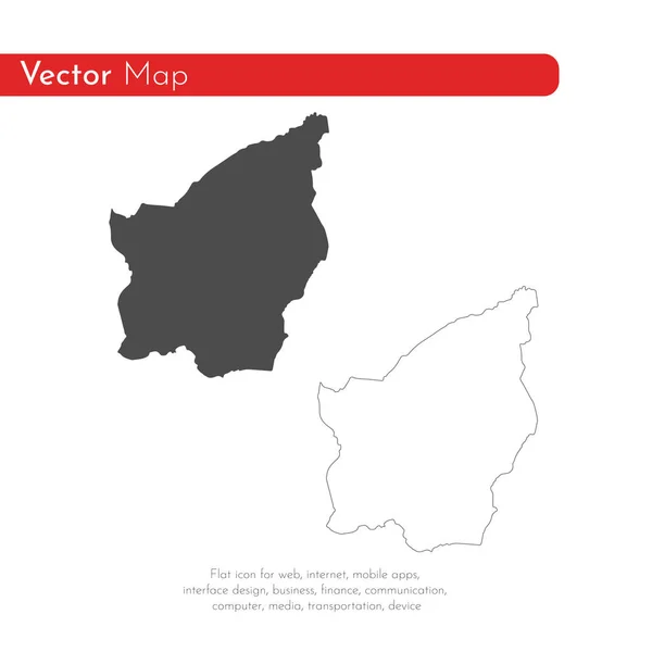 Mapa Vectorial San Marino Ilustración Vectorial Aislada Negro Sobre Fondo — Foto de Stock