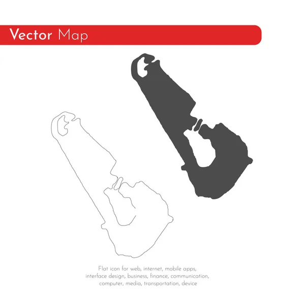 Vektorová Mapa Tuvalu Izolované Vektorové Ilustrace Černá Bílém Pozadí Obrázek — Stock fotografie