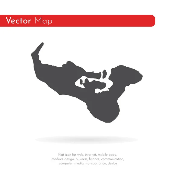 Karta Tonga Isolerad Illustration Svart Vit Bakgrund — Stockfoto