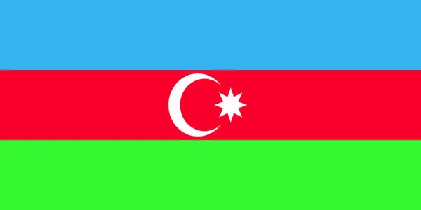 Bandera Azerbaiyán Ilustración Aislada —  Fotos de Stock