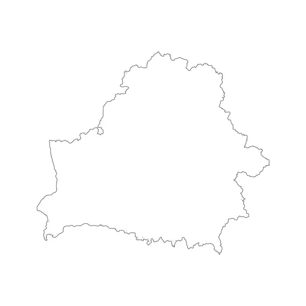 Mapie Białorusi Białym Tle Ilustracji Czarny Białym Tle — Zdjęcie stockowe