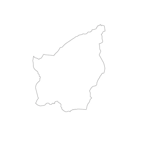 Mapa San Marino Ilustração Isolada Preto Fundo Branco — Fotografia de Stock