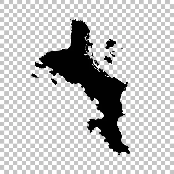 Карта Сейшельских Островов Изолированная Иллюстрация Черный Белом Фоне — стоковое фото