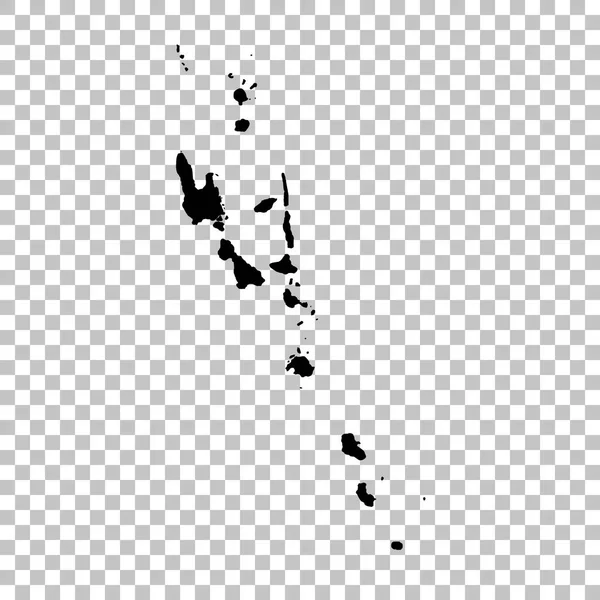 瓦努阿图 独立插图 白色背景上的黑色 — 图库照片