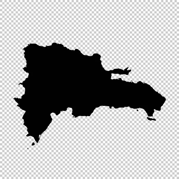 Karte Dominikanische Republik Einzelne Illustrationen Schwarz Auf Weißem Hintergrund — Stockfoto