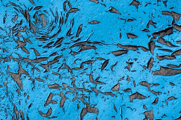Голубая Трещина Стене — стоковое фото