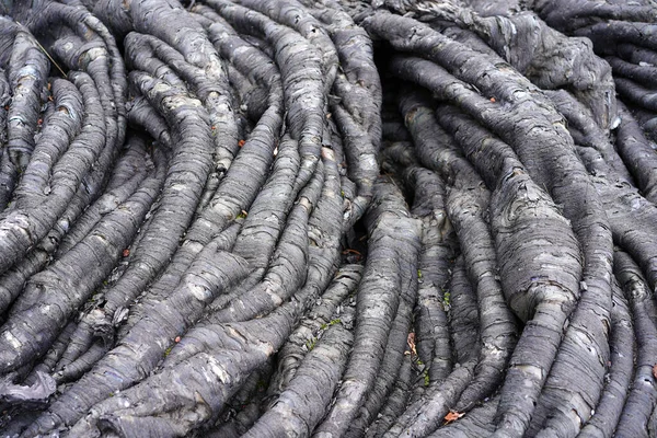 Smooth Undulating Surface Black Frozen Lava Frozen Lava Wrinkled Tapestry — Stock Photo, Image