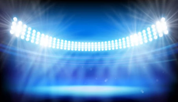 Lights Big Stadium Vector Illustration — Stock Vector