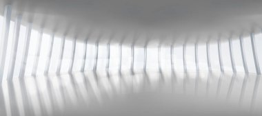 Boş Salonu büyük pencereler ile. Vektör çizim.