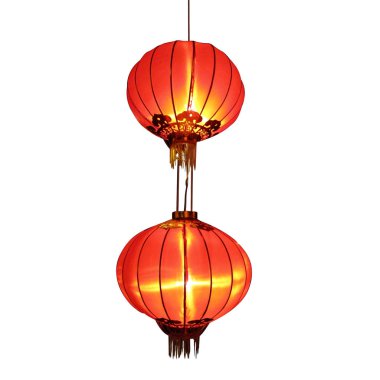 Gece parkında fenerler süsleyin