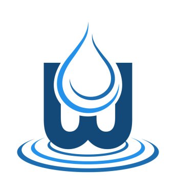 Logo maden suyu vektör çizim