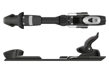 Dağ kayak dağ vektör illüstrasyon izole beyaz arka plan üzerinde