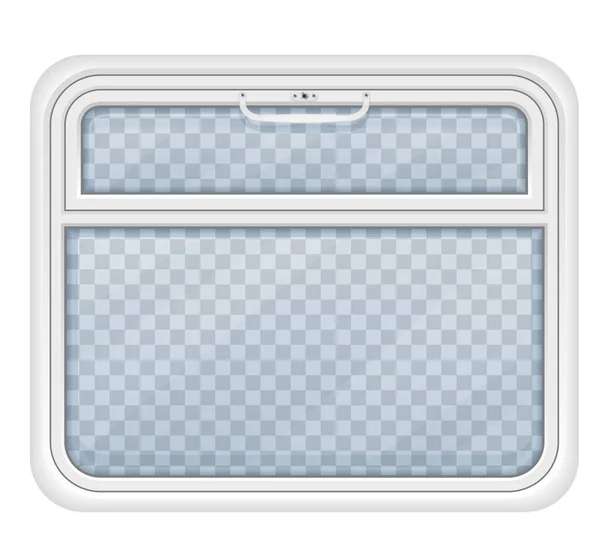 Fenêtre Dans Compartiment Train Illustration Vectorielle Isolé Sur Fond Blanc — Image vectorielle