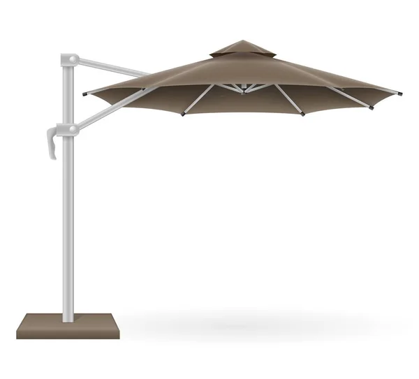 Grote parasol voor bars en cafes op het terras of het stra — Stockvector