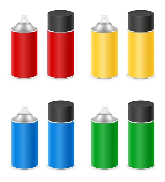 Spray paint in a metal can container vector illustration — ストックベクタ