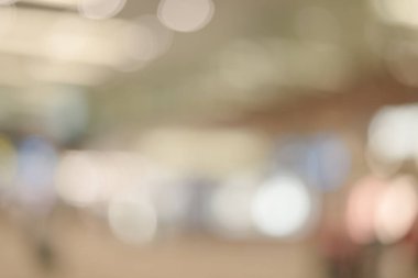 Alışveriş merkezinin soyut arkaplanı, odak derinliği.