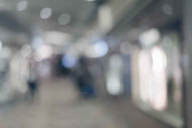 Alışveriş merkezinin soyut arkaplanı, odak derinliği.