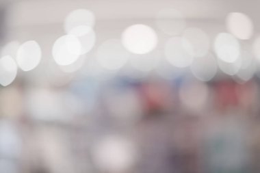 Alışveriş merkezinin soyut arkaplanı, odak derinliği.