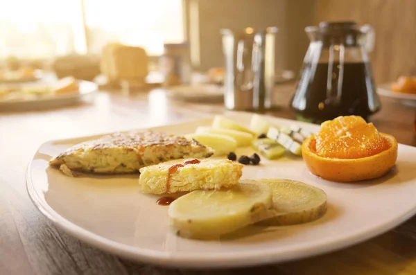 Breakfast Table Morning — Stock Photo, Image