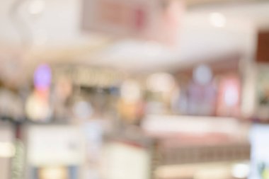 Alışveriş merkezinin soyut arkaplanı, odak derinliği.