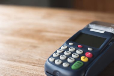 kredi kartı makine kimse ahşap tablo