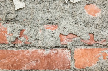 kırmızı tuğla doku kırık kirli Duvar ile