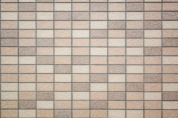 Square Mosaic Background Tiles Texture Brown Color — Stock Photo, Image