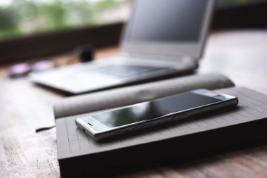 tablo, kavram planı, iş, çalışma üstünde belgili tanımlık defter telefonla