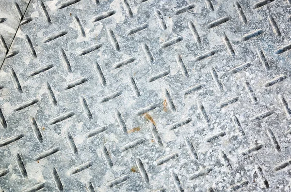 Hintergrund Der Metalldiamantplatte Grauer Farbe — Stockfoto