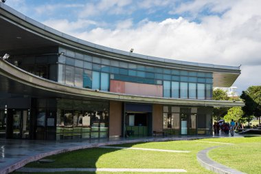 Taitung, Tayvan - 16 Kasım 2018: Taitung Müzesi, ünlü bir sanat Taitung şehirde bina ünlü mimarlık.