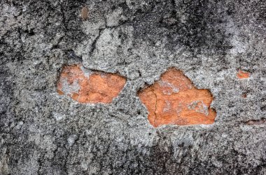 çatlamak ve tuğla grunge gri duvar arka plan