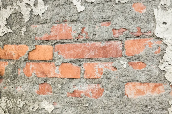 red brick texture with cracked dirty wall