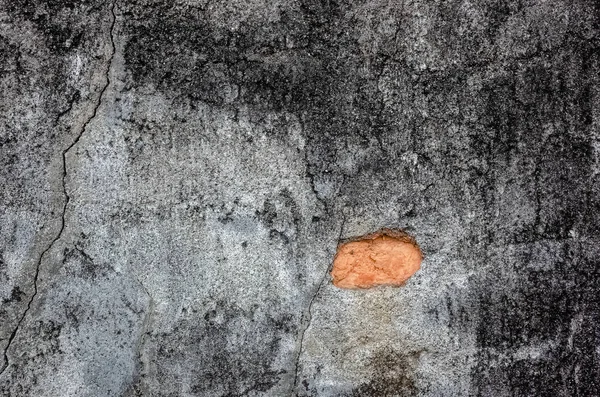 Fond Mur Gris Grunge Avec Fissure Briques — Photo