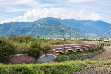 Er Ceng Ping Shui köprü Luye, Taitung, Tayvan, peyzaj